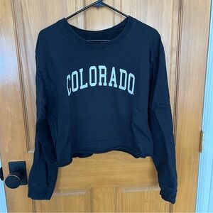 University of Colorado Cropped Crewneck Sweatshirt